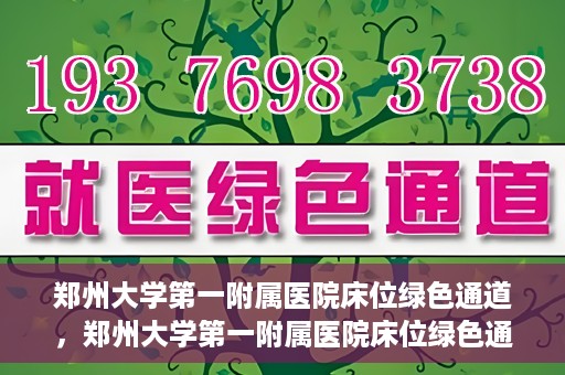 郑州大学第一附属医院床位绿色通道，郑州大学第一附属医院床位绿色通道，就医新路径揭秘