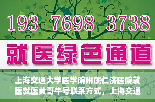 上海交通大学医学院附属仁济医院就医就医黄哥牛号联系方式，上海交通大学医学院附属仁济医院就医指南，黄哥牛号联系方式揭秘