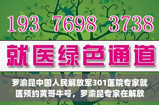 罗渝昆中国人民解放军301医院专家就医预约黄哥牛号，罗渝昆专家在解放军301医院就医预约，黄哥牛号背后的专业力量