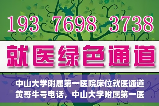 中山大学附属第一医院床位就医通道黄哥牛号电话，中山大学附属第一医院床位就医通道，黄哥牛号电话预约服务详解