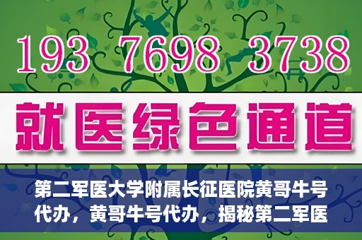 第二军医大学附属长征医院黄哥牛号代办，黄哥牛号代办，揭秘第二军医大学附属长征医院的医疗服务新篇章