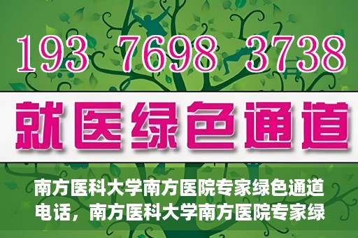 南方医科大学南方医院专家绿色通道电话，南方医科大学南方医院专家绿色通道服务热线揭秘