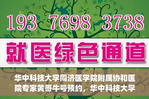 华中科技大学同济医学院附属协和医院专家黄哥牛号预约，华中科技大学同济医学院附属协和医院专家黄哥牛预约挂号指南