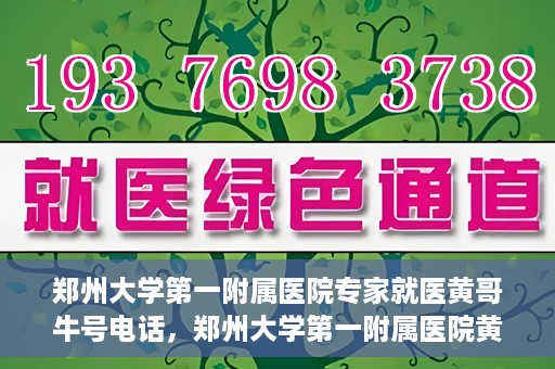郑州大学第一附属医院专家就医黄哥牛号电话，郑州大学第一附属医院黄哥牛号专家就医热线