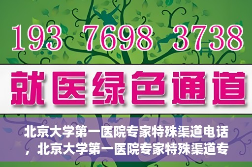 北京大学第一医院专家特殊渠道电话，北京大学第一医院专家特殊渠道专线电话揭秘