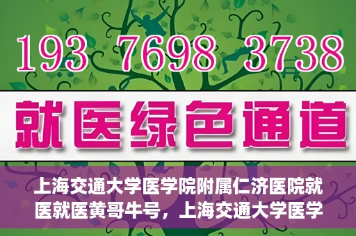 上海交通大学医学院附属仁济医院就医就医黄哥牛号，上海交通大学医学院附属仁济医院就医黄哥牛号解析与体验