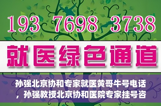 孙强北京协和专家就医黄哥牛号电话，孙强教授北京协和医院专家挂号咨询热线——黄哥牛号电话揭秘
