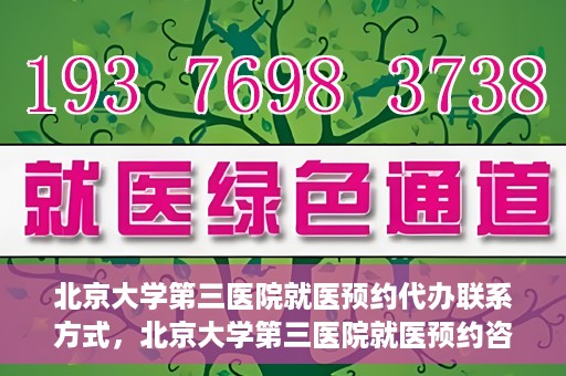 北京大学第三医院就医预约代办联系方式，北京大学第三医院就医预约咨询及联系方式详解