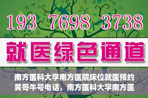 南方医科大学南方医院床位就医预约黄哥牛号电话，南方医科大学南方医院床位预约服务热线揭秘，黄哥牛号电话助您轻松就医