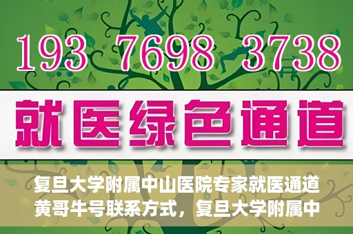 复旦大学附属中山医院专家就医通道黄哥牛号联系方式，复旦大学附属中山医院专家就医通道，黄哥牛号联系方式全解析