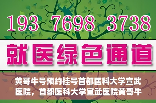 黄哥牛号预约挂号首都医科大学宣武医院，首都医科大学宣武医院黄哥牛号预约挂号指南