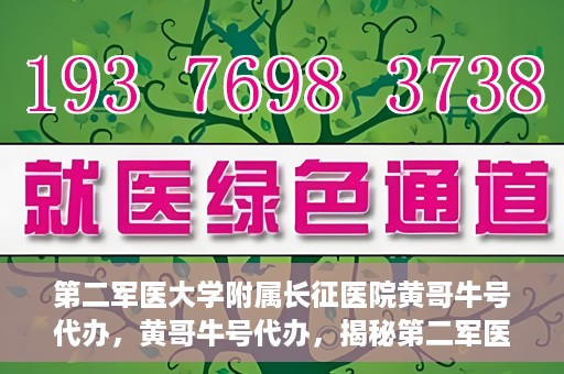 第二军医大学附属长征医院黄哥牛号代办，黄哥牛号代办，揭秘第二军医大学附属长征医院的医疗服务新篇章