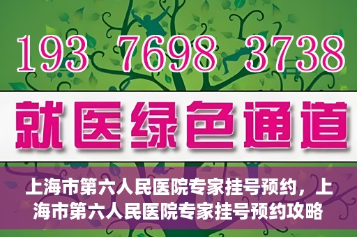 上海市第六人民医院专家挂号预约，上海市第六人民医院专家挂号预约攻略，一站式解决您的就医需求