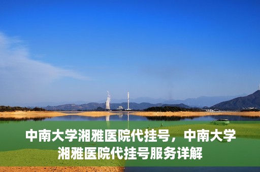 中南大学湘雅医院代挂号，中南大学湘雅医院代挂号服务详解