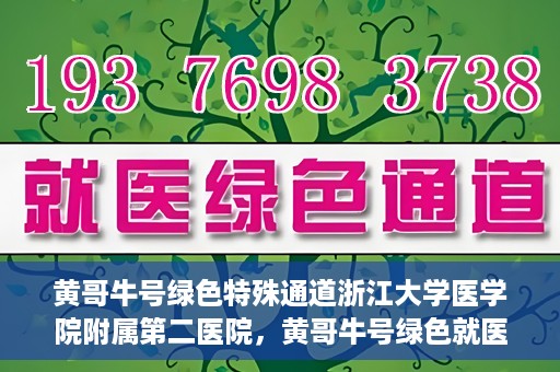 黄哥牛号绿色特殊通道浙江大学医学院附属第二医院，黄哥牛号绿色就医通道，浙江大学医学院附属第二医院的探索与实践