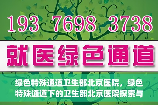 绿色特殊通道卫生部北京医院，绿色特殊通道下的卫生部北京医院探索与实践