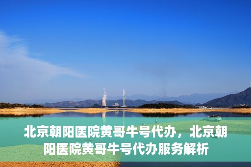 北京朝阳医院黄哥牛号代办，北京朝阳医院黄哥牛号代办服务解析