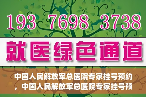 中国人民解放军总医院专家挂号预约，中国人民解放军总医院专家挂号预约攻略