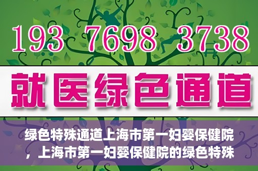 绿色特殊通道上海市第一妇婴保健院，上海市第一妇婴保健院的绿色特殊通道，守护母婴健康的坚实屏障