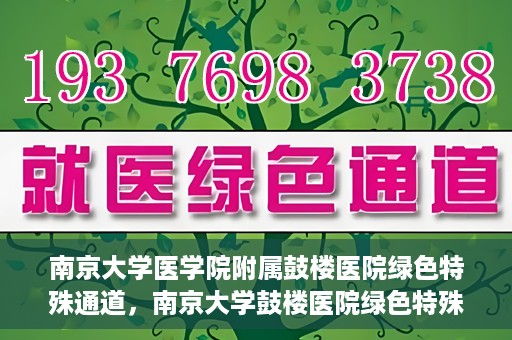南京大学医学院附属鼓楼医院绿色特殊通道，南京大学鼓楼医院绿色特殊通道，健康守护的新路径