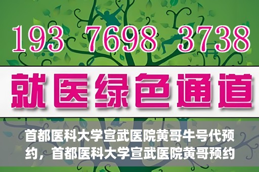首都医科大学宣武医院黄哥牛号代预约，首都医科大学宣武医院黄哥预约代挂号服务解析