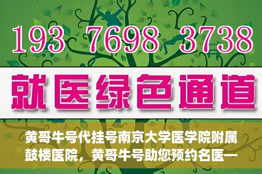 黄哥牛号代挂号南京大学医学院附属鼓楼医院，黄哥牛号助您预约名医——南京大学医学院附属鼓楼医院代挂号服务