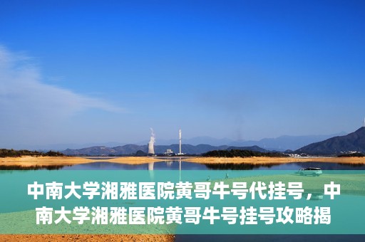 中南大学湘雅医院黄哥牛号代挂号，中南大学湘雅医院黄哥牛号挂号攻略揭秘