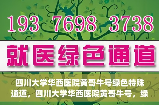 四川大学华西医院黄哥牛号绿色特殊通道，四川大学华西医院黄哥牛号，绿色特殊通道开启生命之门