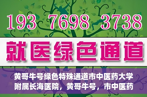 黄哥牛号绿色特殊通道市中医药大学附属长海医院，黄哥牛号，市中医药大学附属长海医院开启绿色特殊通道助力健康事业