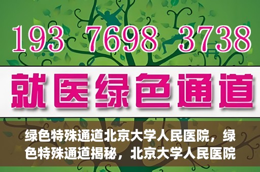 绿色特殊通道北京大学人民医院，绿色特殊通道揭秘，北京大学人民医院的健康守护之道