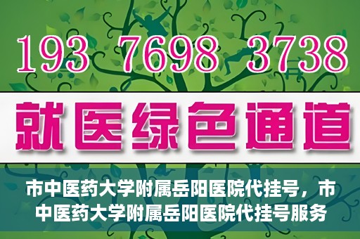 市中医药大学附属岳阳医院代挂号，市中医药大学附属岳阳医院代挂号服务解析