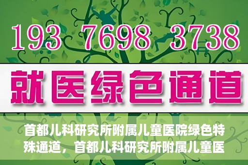 首都儿科研究所附属儿童医院绿色特殊通道，首都儿科研究所附属儿童医院，开启绿色特殊通道，守护儿童健康之路