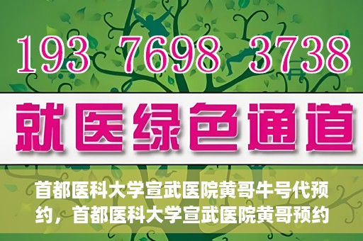 首都医科大学宣武医院黄哥牛号代预约，首都医科大学宣武医院黄哥预约代挂号服务解析