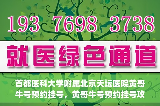 首都医科大学附属北京天坛医院黄哥牛号预约挂号，黄哥牛号预约挂号攻略，北京天坛医院就医指南