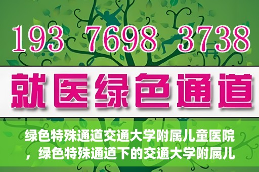 绿色特殊通道交通大学附属儿童医院，绿色特殊通道下的交通大学附属儿童医院探索