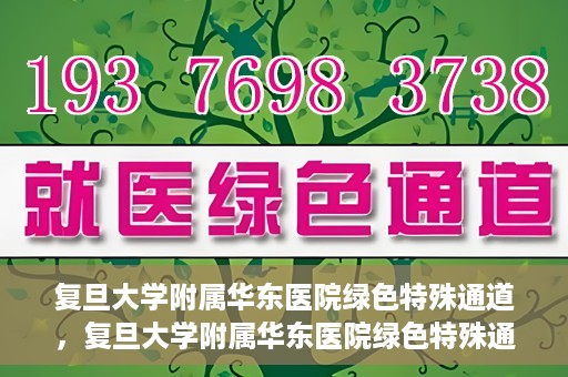 复旦大学附属华东医院绿色特殊通道，复旦大学附属华东医院绿色特殊通道，健康之路的新篇章