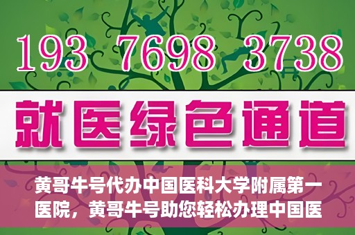 黄哥牛号代办中国医科大学附属第一医院，黄哥牛号助您轻松办理中国医科大学附属第一医院事务。