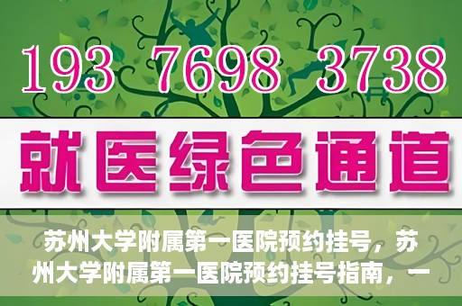 苏州大学附属第一医院预约挂号，苏州大学附属第一医院预约挂号指南，一站式解决您的就医难题