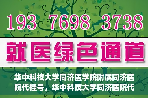 华中科技大学同济医学院附属同济医院代挂号，华中科技大学同济医院代挂号服务解析
