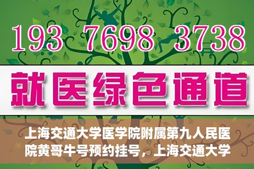 上海交通大学医学院附属第九人民医院黄哥牛号预约挂号，上海交通大学医学院附属第九人民医院黄哥牛号预约挂号攻略解析
