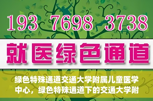 绿色特殊通道交通大学附属儿童医学中心，绿色特殊通道下的交通大学附属儿童医学中心探索