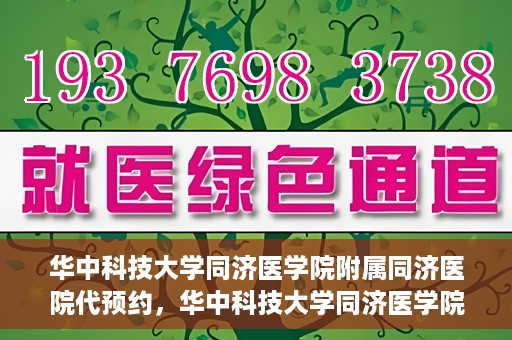 华中科技大学同济医学院附属同济医院代预约，华中科技大学同济医学院附属同济医院便捷预约服务解析