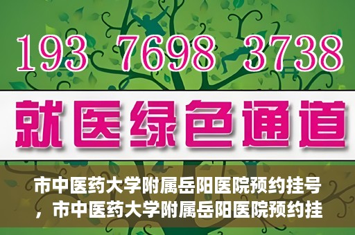 市中医药大学附属岳阳医院预约挂号，市中医药大学附属岳阳医院预约挂号攻略，便捷就医从这里开始