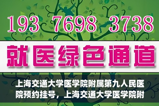 上海交通大学医学院附属第九人民医院预约挂号，上海交通大学医学院附属第九人民医院预约挂号指南，轻松挂号，便捷就医新体验