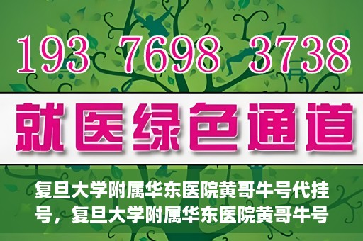 复旦大学附属华东医院黄哥牛号代挂号，复旦大学附属华东医院黄哥牛号代挂号解析与体验分享